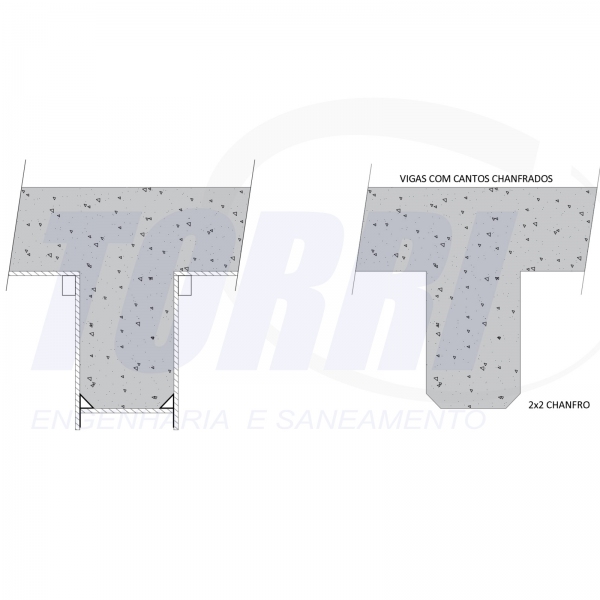 Cantoneira para chanfro