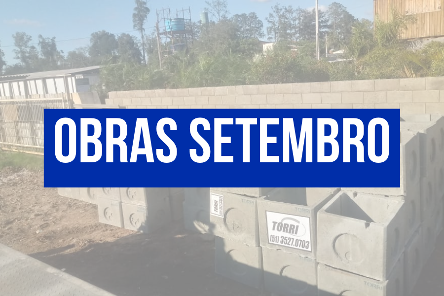 OBRAS REALIZADAS EM SETEMBRO