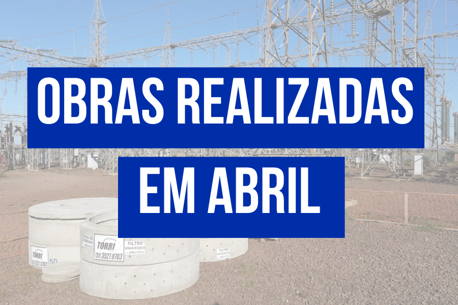 OBRAS REALIZADAS EM ABRIL