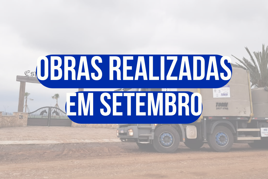 OBRAS REALIZADAS EM SETEMBRO