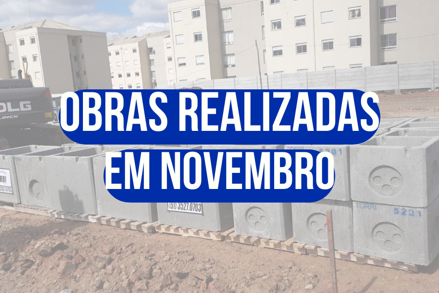 OBRAS REALIZADAS EM NOVEMBRO