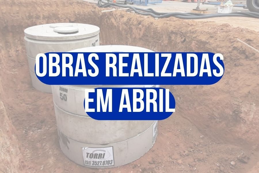 OBRAS REALIZADAS EM ABRIL