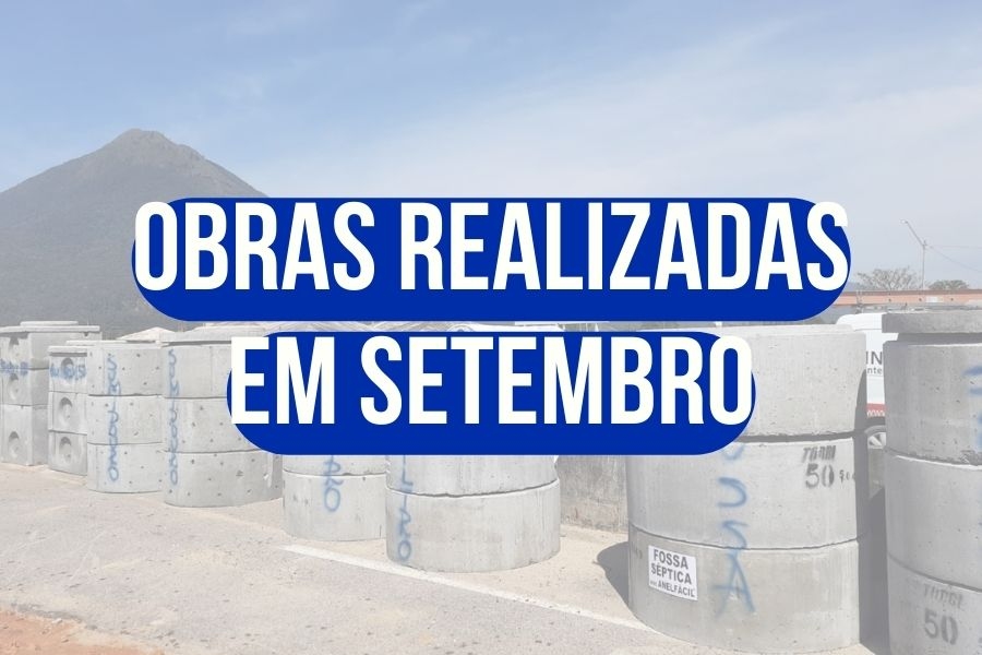 OBRAS REALIZADAS NO MES DE SETEMBRO