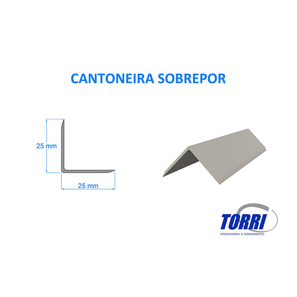 Cantoneira de sobrepor