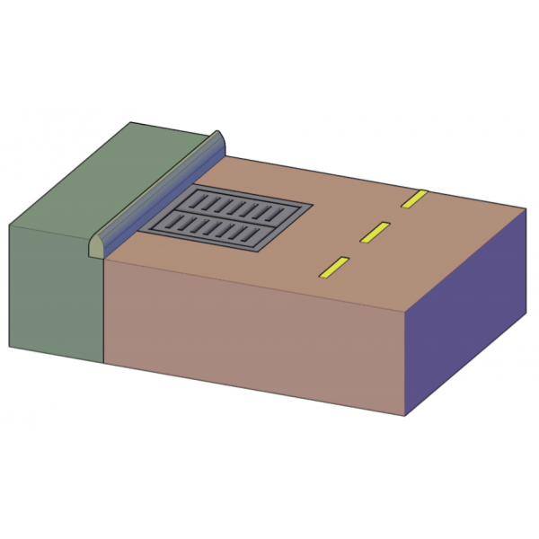 Caixilho de concreto